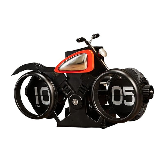 Auto Flip Clock Creative Automatic Page Turning Clock for Hotel Office Decor Motorcycle|Home & Garden | Home Decor| Clocks |1 Flip Down Clock