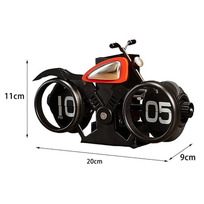 Auto Flip Clock Creative Automatic Page Turning Clock for Hotel Office Decor Motorcycle|Home & Garden | Home Decor| Clocks |1 Flip Down Clock