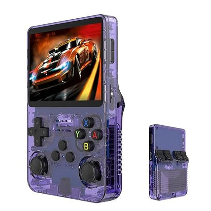 X-Ninja R36S Retro 128GB Transparent Black Video Game Console Mini Handheld Gameboy Built in 15000+ Classic Games + PSP Games Brand: Generic
