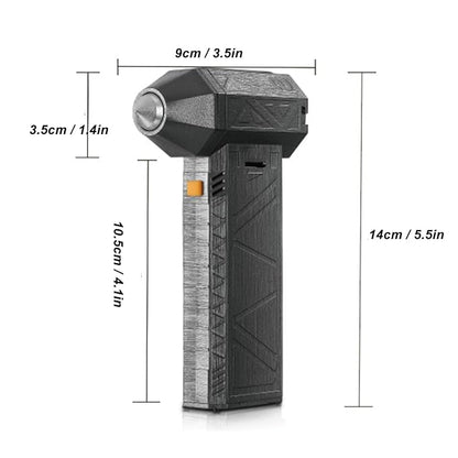 Jet Dry Blower, 130000RPM Cordless Handheld Powerful Brushless Motor with High Speed Turbofan, 3 Speed Adjustments, Portable Air Duster for PC Car Outdoor