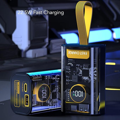 Vbestlife USB Output Power Bank 22.5W PD Fast Charging Power Bank Portable External 20000mAh Battery Phone Charger for Industrial Camping Shell