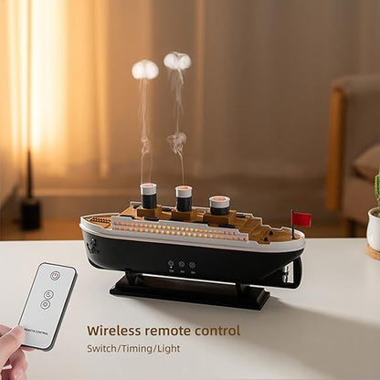 ILSMYSUTRA Ship Shape Humidifier EU Plug Aroma Diffuser for Bathroom Bedroom Ideal Gift|Home & Garden | Heating, Cooling & Air