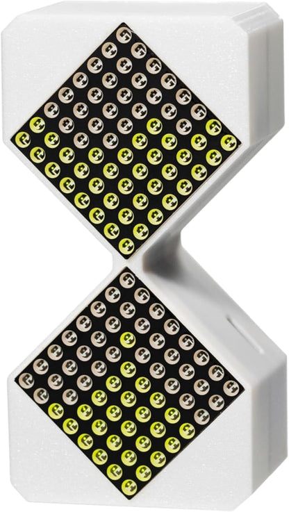 Locerodi Electronic Hourglass - an Electronic Hourglass with Gravity Sensing Composed of 128 LED Lights, A Unique Sensory Toy for Relaxation, Built-in Rechargeable Battery (Green, Unable to time)